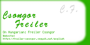 csongor freiler business card